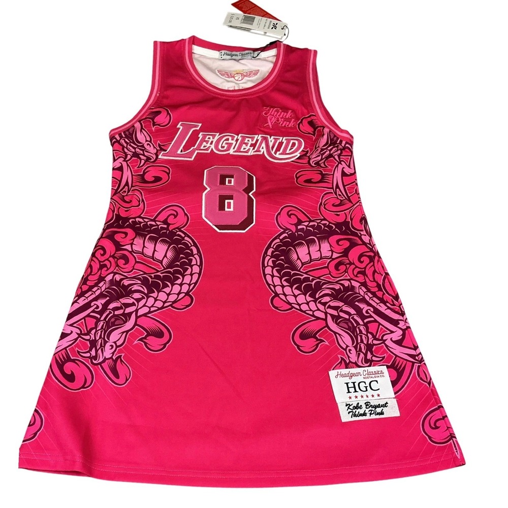 Headgear Classics Kobe Bryant Think Pink Jersey Dress XS NWT HGC